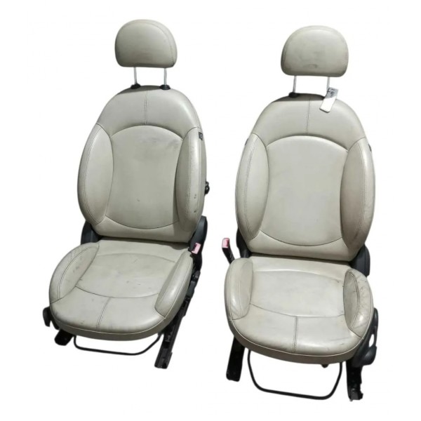 Jogo Banco Couro Bege Mini Cooper Countryman 4 Portas 2013  Creme