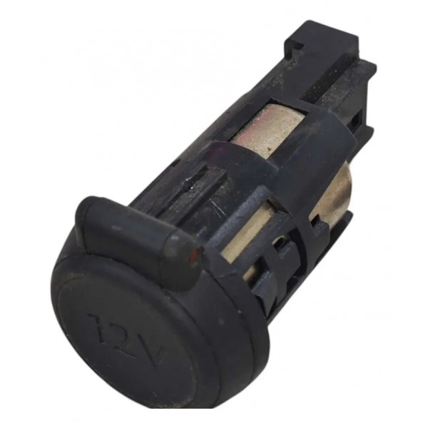Tomada Acendedor 12v C3 2013 2014 2015 2016 2017 2018 2019 Preto