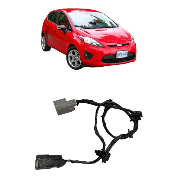 Plug Conector Farol Direito Ford Fiesta Mexicano 2012 2013