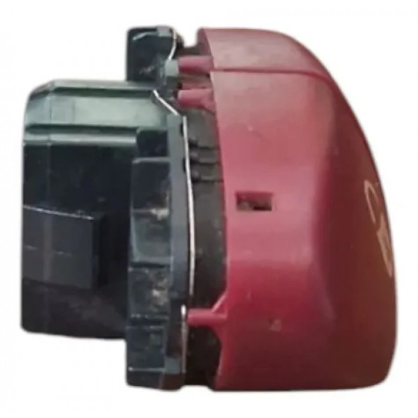 Botão Pisca Alerta Com Trava Portas Compatível Peugeot 206  Vermelho