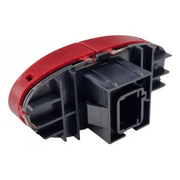 Botão Pisca Alerta Com Trava Portas Compatível Peugeot 206  Vermelho
