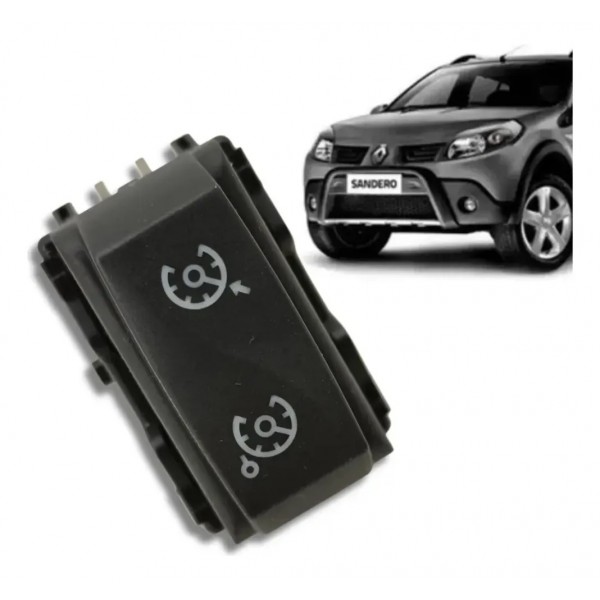 Interruptor Piloto Automático Logan Sandero 2015 A 2017 Preto