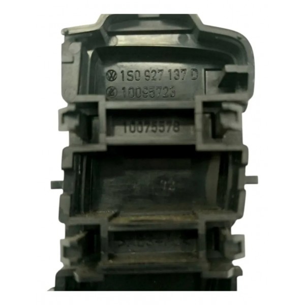 Botão Falso Tampa Moldura Central Volkswagen Up 2013/2018 Preto Lisa