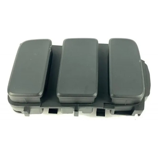 Botão Falso Tampa Moldura Central Volkswagen Up 2013/2018 Preto Lisa