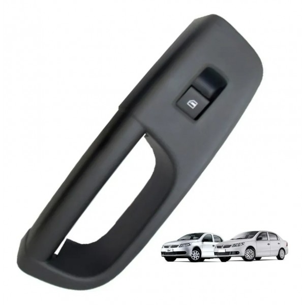 Moldura Puxador E Botão Elétrico Vidro Gol G5 G6 Direito