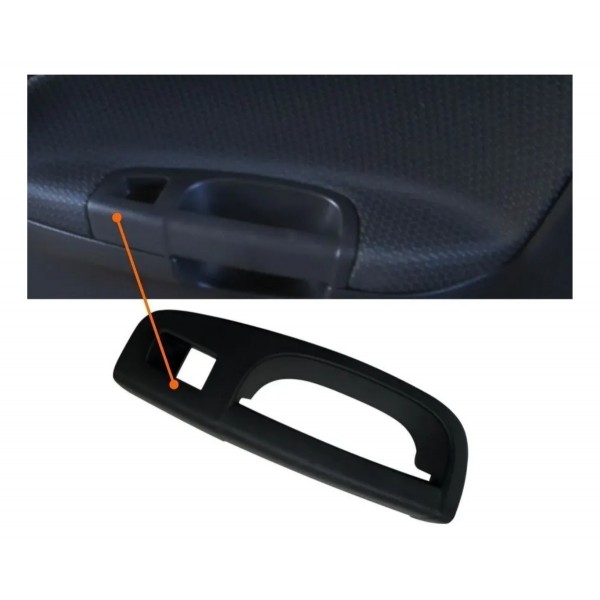 Moldura Puxador E Botão Elétrico Vidro Gol G5 G6 Direito