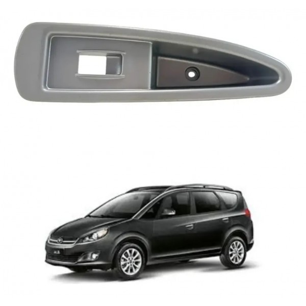 Moldura Botão Vidro Jac J6 Dianteiro Direito 2010 2013 2015