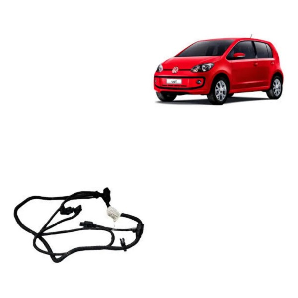 Chicote Sensor Estacionamento Traseiro Vw/up Move 1.0 2016 Preto