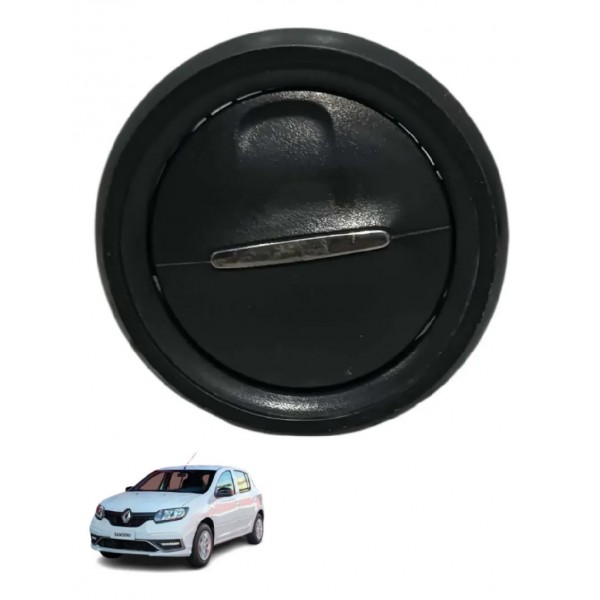 Difusor Ar Lateral Renault Sandero Preto 2015 - 2023