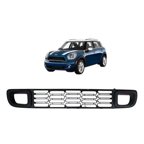 Grade Inferior Parachoque Mini Countryman 2011 2012 À 2016 Preto Fosco