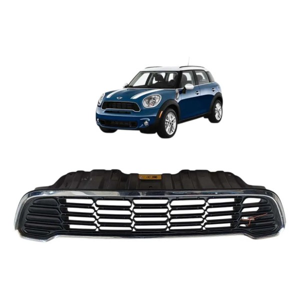 Grade Para Choque Dianteiro Superior Mini Cooper Countryman Preto Fosco