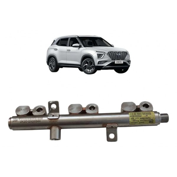 Flauta Bico Injetor Combustivel Hyundai Creta 1.0 3cc Turbo