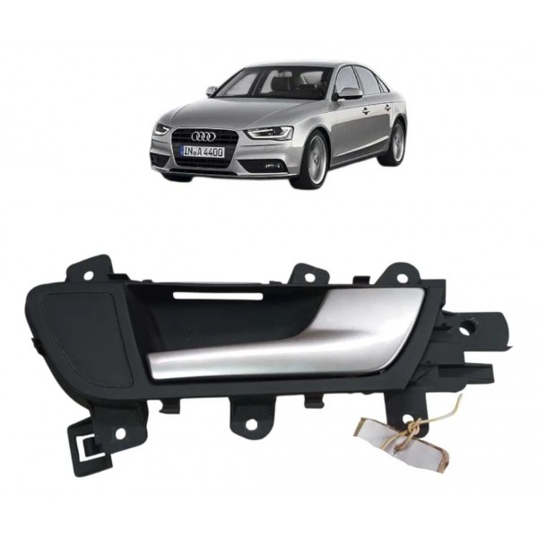 Macaneta Interna Dianteira Direita Audi A4 2010 2011 2012 Prateado Dianteira