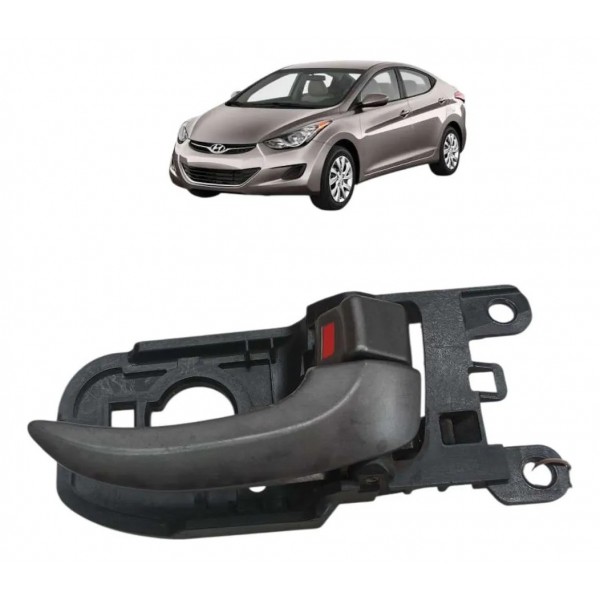 Macaneta Interna Traseira Direita Hyundai Elantra 2012 2013 Cinza Dianteira