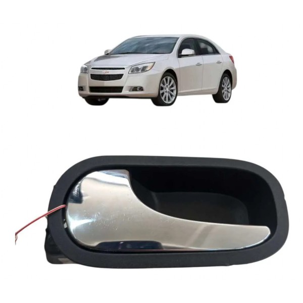 Macaneta Interna Traseira Esquerda Gm Malibu 2010 2011 2012 Prateado Traseira