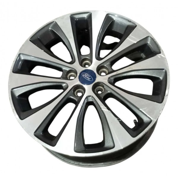 Roda R18 5x108 Ford Fusion Titanium Com Detalhes 2018 2019  Cinza