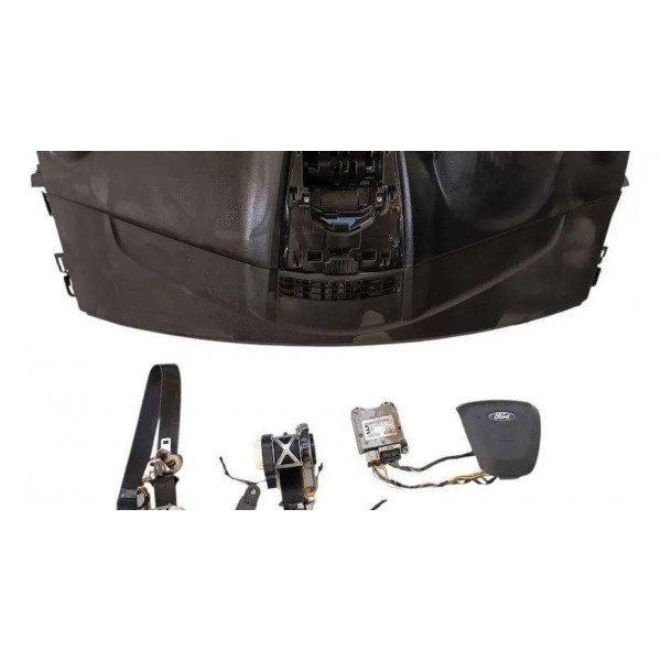 Kit Air Bag New Fiesta Mexicano 2010 2011 2012 2013 Preto Preto