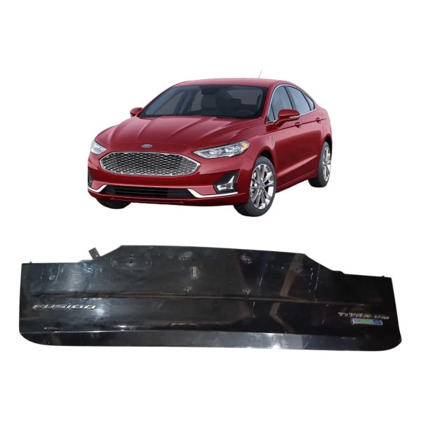 Moldura Tampa Traseira Fusion 2014 2015 2016 2017 2018 2019 Preto
