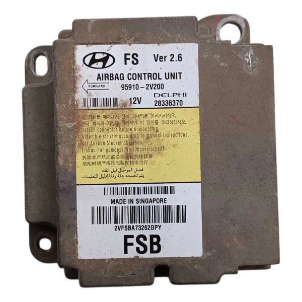 Kit Air Bag Veloster 1.6 16v 2011 2012 2013 2014 2015 2016  Preto