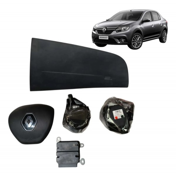 Kit Airbag Renault Sandero Logan 2020/2021/2022/2023/24  Preto