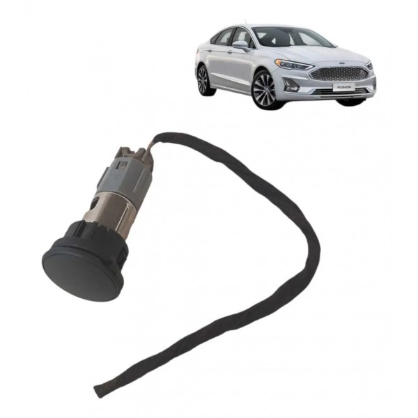Botão Interruptor Acendedor Cigarros Ford Fusion 2018 2019 Preto