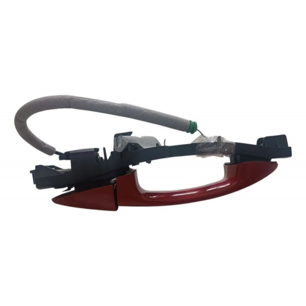 Maçaneta Porta Dianteira Esquerda Ford Ka 2018 2019 Vermelha Vermelho Dianteira