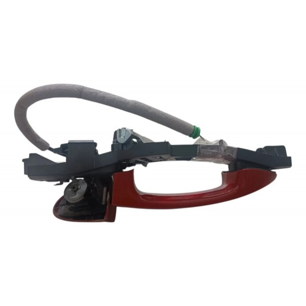 Maçaneta Porta Dianteira Esquerda Ford Ka 2018 2019 Vermelha Vermelho Dianteira