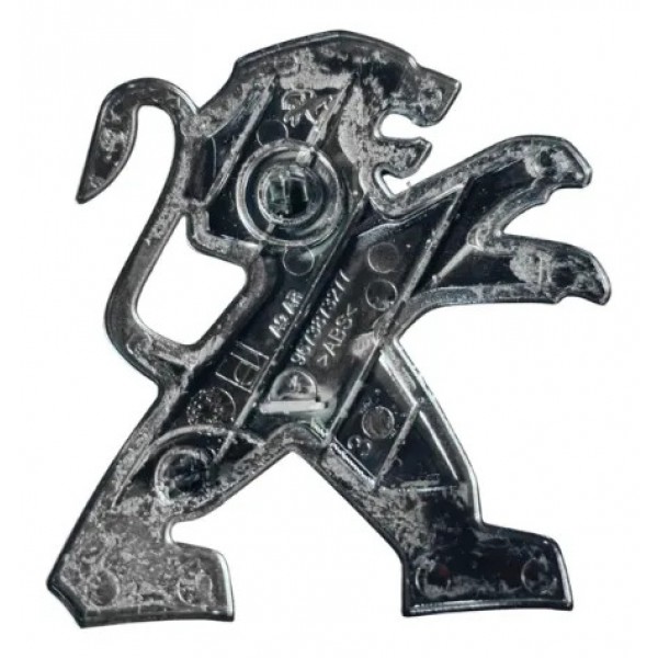 Emblema Logo Tampa Traseira Peugeot 208 9673873277 Original Prata
