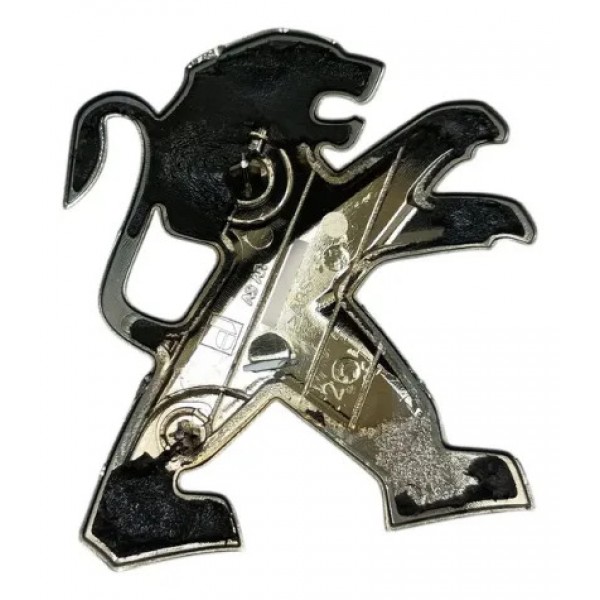 Emblema Logo Tampa Traseira Peugeot 208 9673873277 Original Prata