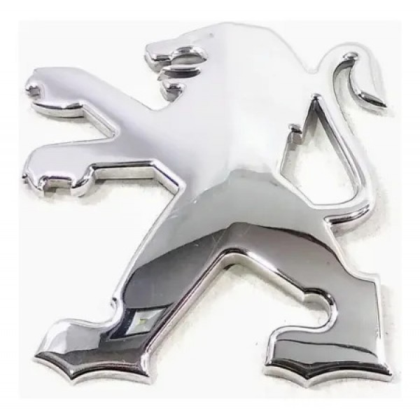Emblema Tampa Traseira Peugeot 206 207 Sw Original Prateado