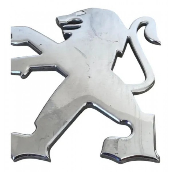 Emblema Tampa Traseira Peugeot 206 207 Sw Original Prateado