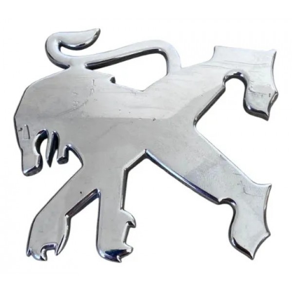 Emblema Tampa Traseira Peugeot 206 207 Sw Original Prateado