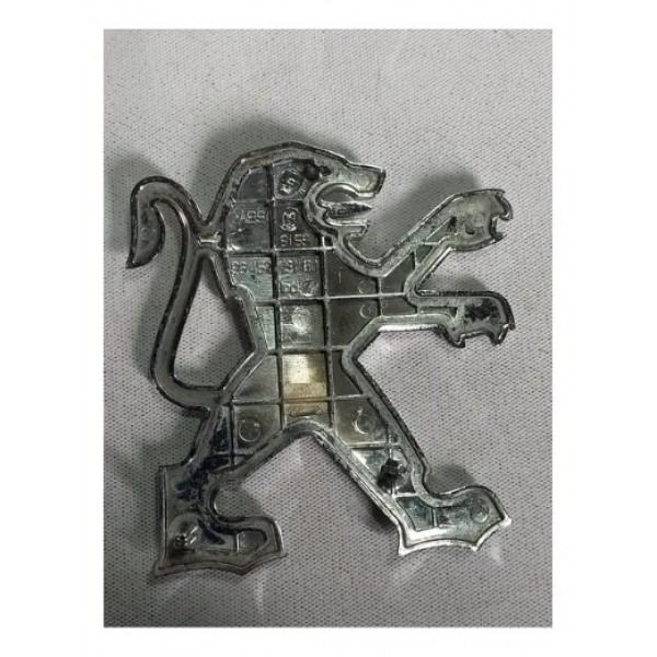 Emblema Tampa Traseira Peugeot 206 207 Sw Original Prateado