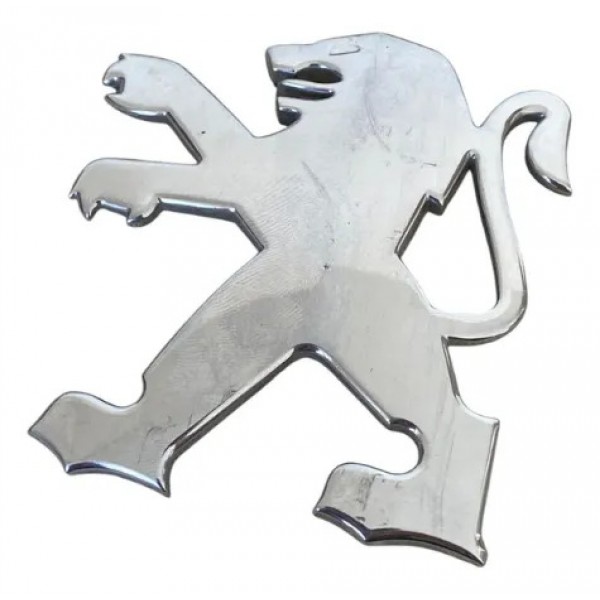 Emblema Tampa Traseira Peugeot 206 207 Sw Original Prateado