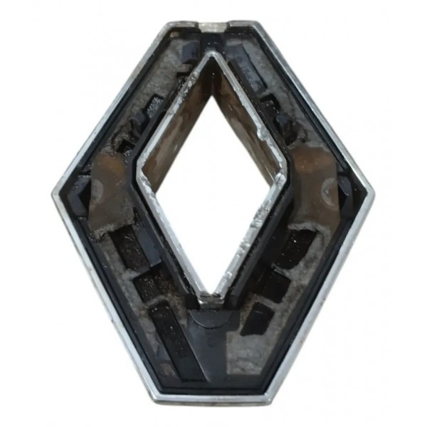 Emblema Tampa Traseira 10cm Sandero Megane 07/16 N0503377 Prateado