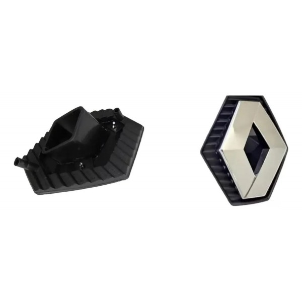 Emblema Clio 2003 04 05 06 07 08 09 10 11 2012 C/ Base Prateado