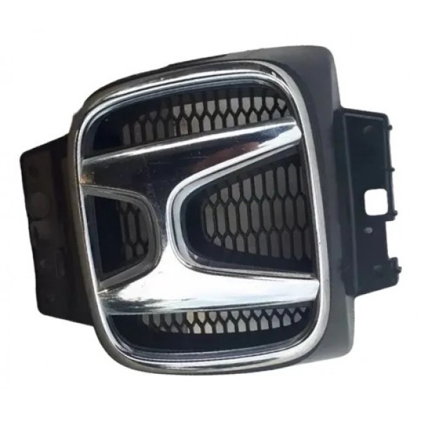 Emblema Grade Honda Crv 2015 Hrv 2016 C/ Suporte Original Cromado