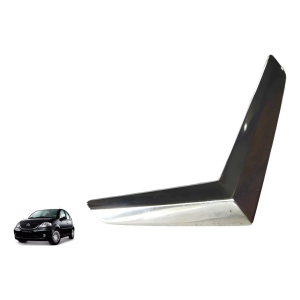 Emblema Tampa Traseira Citroen C3 2009 2010 2011 2012 Prateado