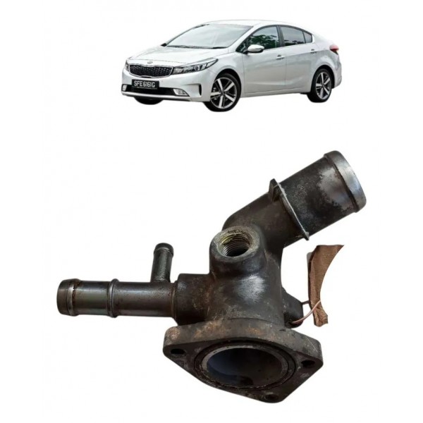 Cavalete Flange Agua Motor Kia Cerato 1.6 2016 2017 2018 Preto
