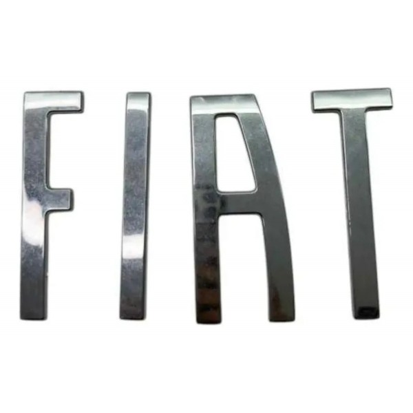 Emblema Fiat Cromado Argo 2017 2018 2019 20 2021 2022 2023 Prateado