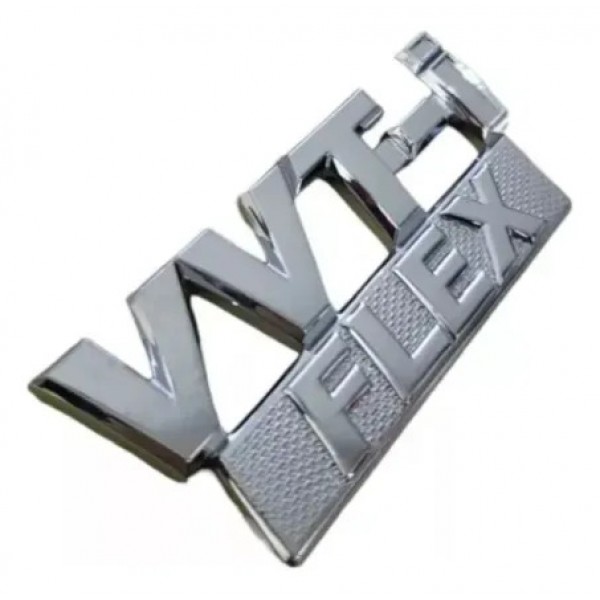 Emblema Letreiro Vvt-i Flex Para-lama Toyota Corolla Cromado