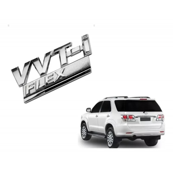Emblema Letreiro Vvt-i Flex Para-lama Toyota Corolla Cromado