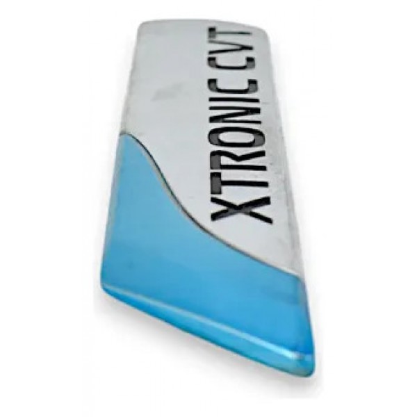 Emblema Letreiro Traseiro Xtronic Cvt Nissan Sentra 2012 Azul E Cromando