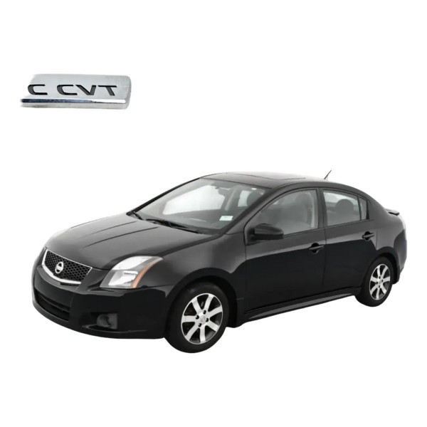 Emblema Letreiro Traseiro Xtronic Cvt Nissan Sentra 2012 Azul E Cromando
