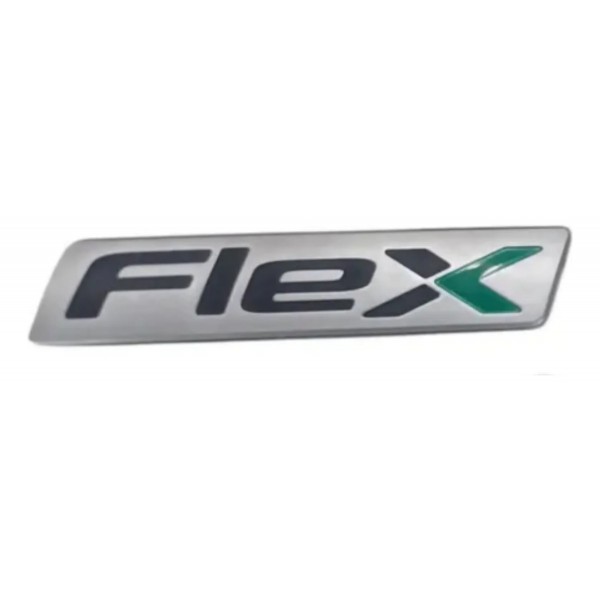 Emblema Letreiro Flex Compatível Hb20 I30 Tucson Ix35 Elantr Cinza