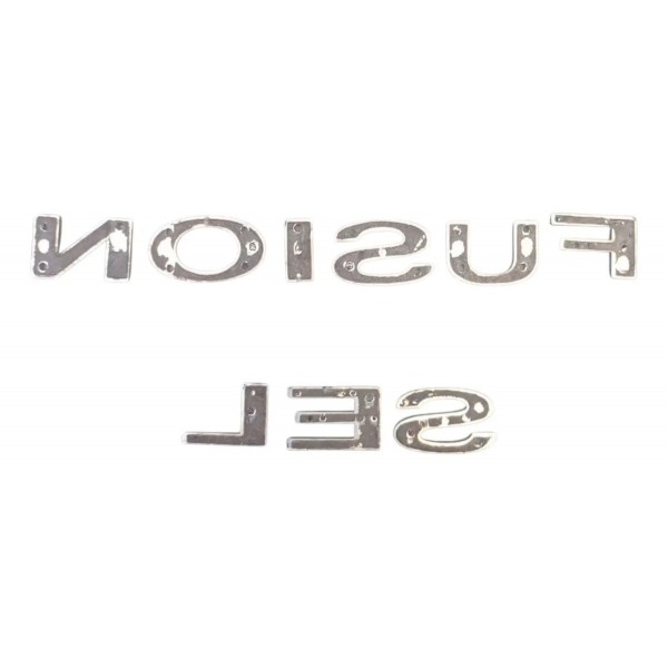 Kit Emblemas Letreiro Fusion + Sel  2010 A 2012  Cod 794/829 Prateado