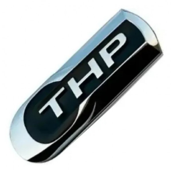 Emblema Thp Para Citroen C4 Cactus 2014 2015 2016 2017 2018 Preto E Cromado