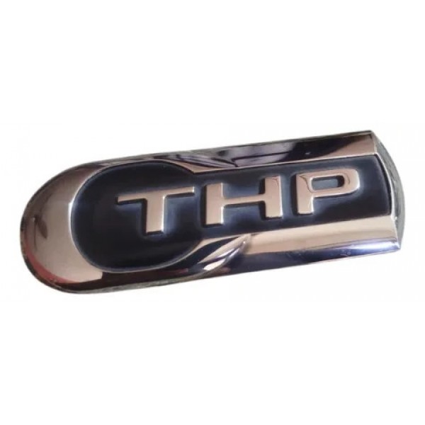 Emblema Thp Para Citroen C4 Cactus 2014 2015 2016 2017 2018 Preto E Cromado