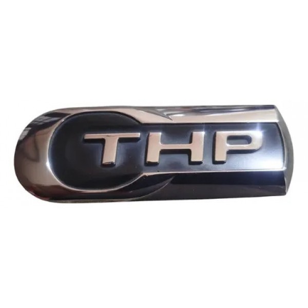 Emblema Thp Para Citroen C4 Cactus 2014 2015 2016 2017 2018 Preto E Cromado