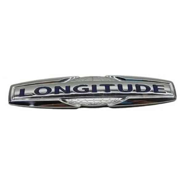 Emblema Símbolo Jeep Longitude Original 17/18/19/20/21/22 Cromado